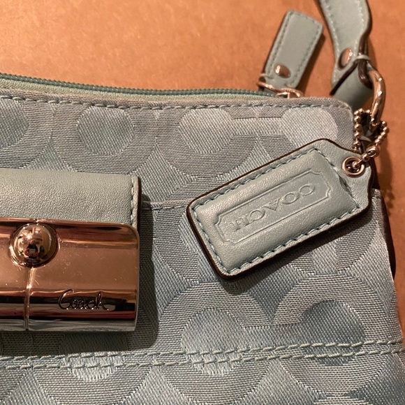 TEAL COACH SATCHEL - Picture 5 of 8